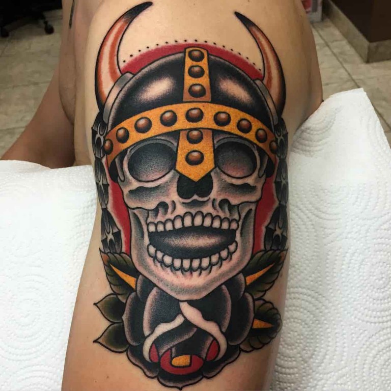 Traditional Viking Skull - Best Tattoo Ideas Gallery