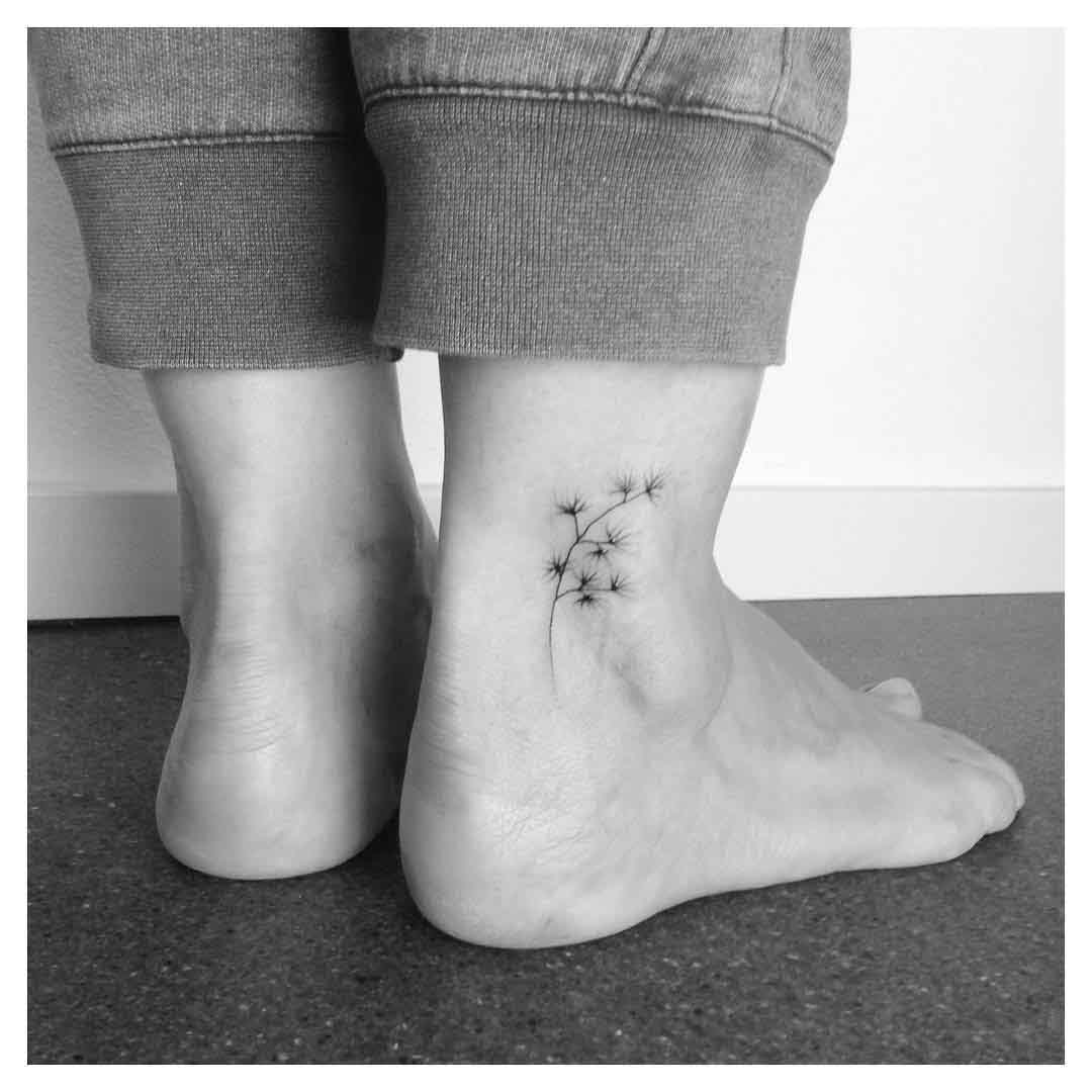 ankle tattoo hamamelis