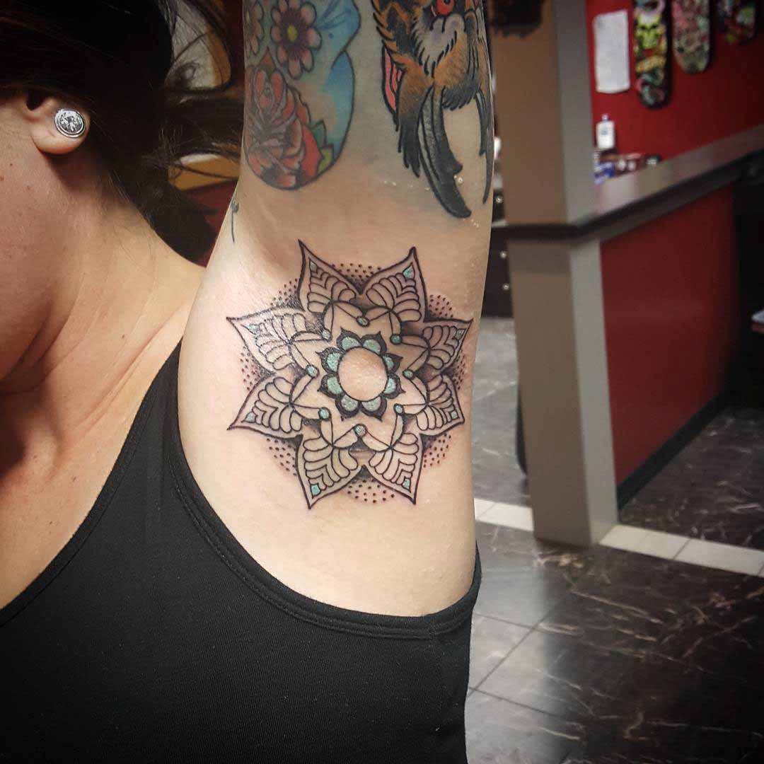 Mandala Tattoo on Armpit by jamycarreno