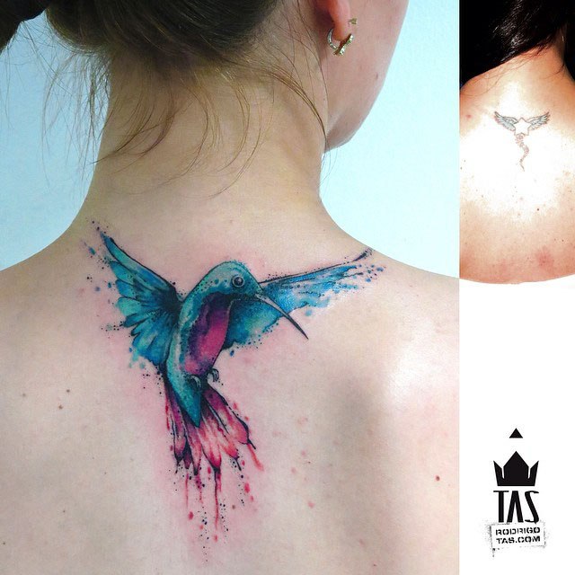 Small Hummingbird Tattoo by rodrigotas