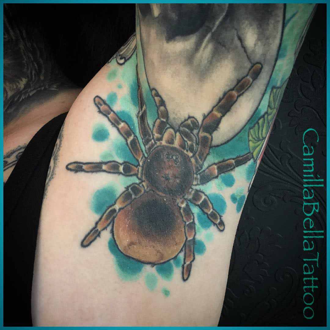 Spider Tattoo Design by @bella_tattoo