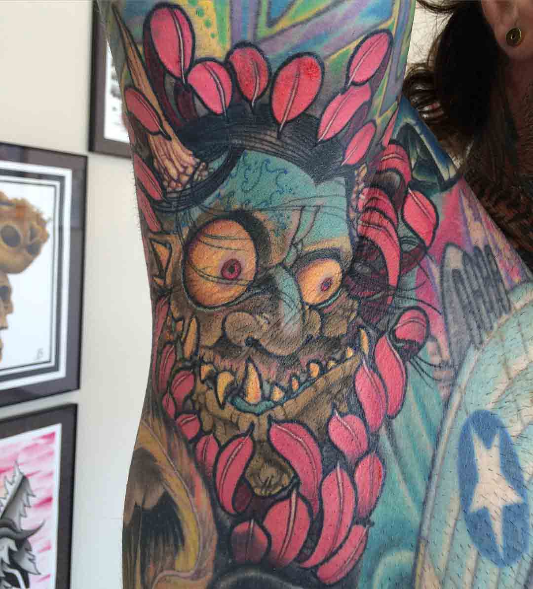 Troll Tattoo Armpit by voltron976
