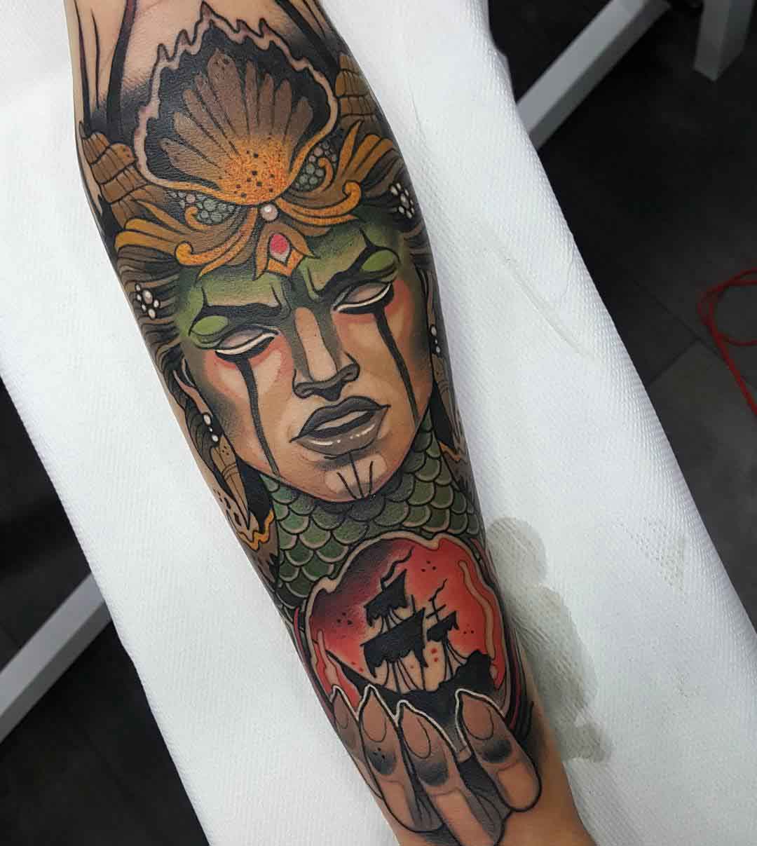 arm tattoo calypso