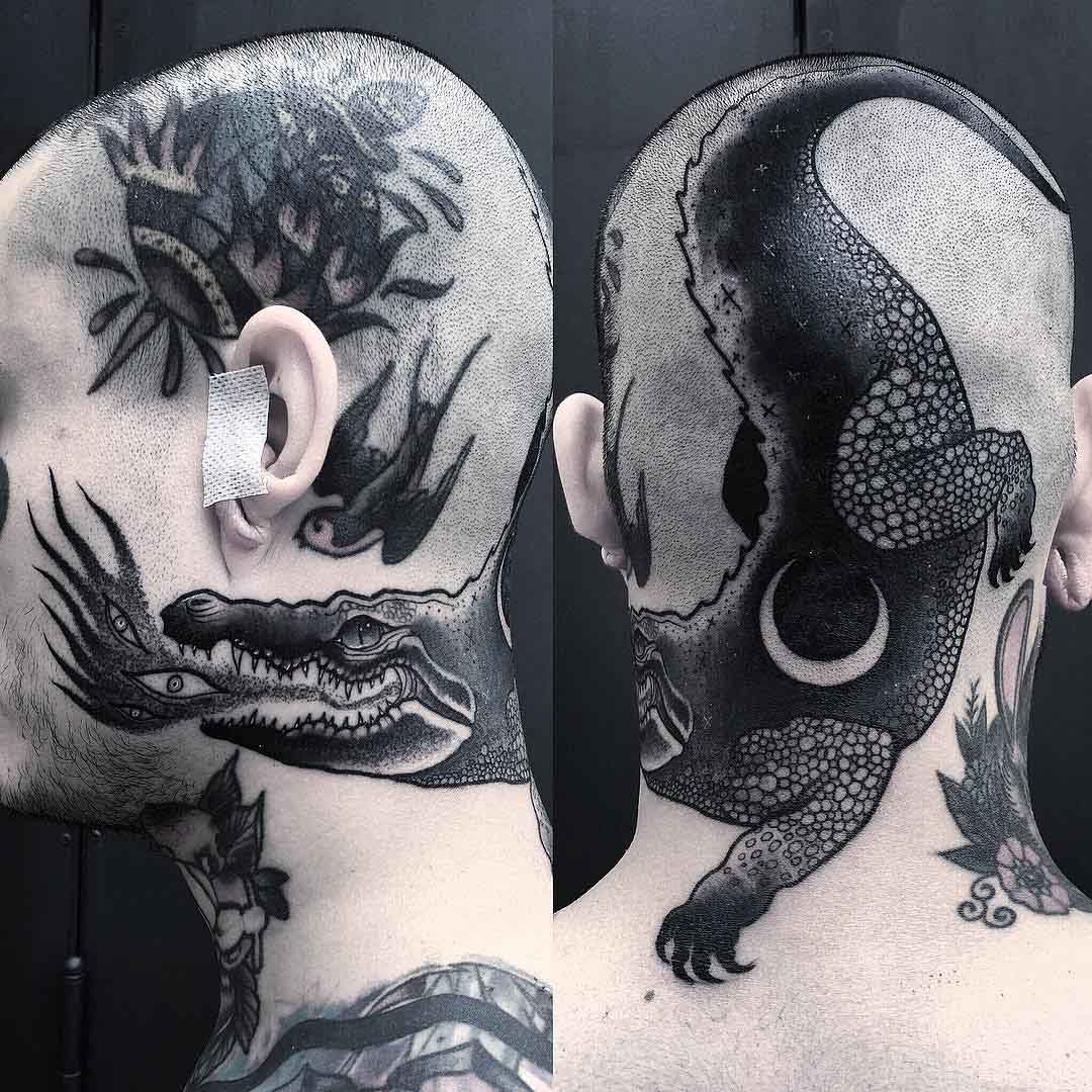 Crocodile tattoo by Andrey Stepanov  Photo 27776