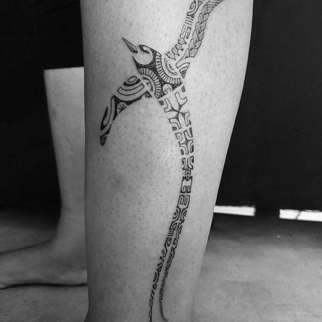 Flying Fish Maori Tattoo by Manamaoritatau