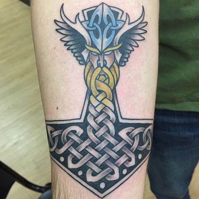 Thors hammer tattoo I did two months into my apprenticeship I had so   TikTok