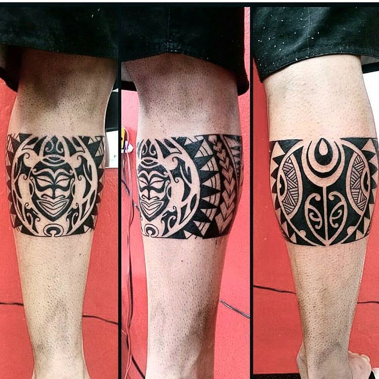 maori calf tattoos