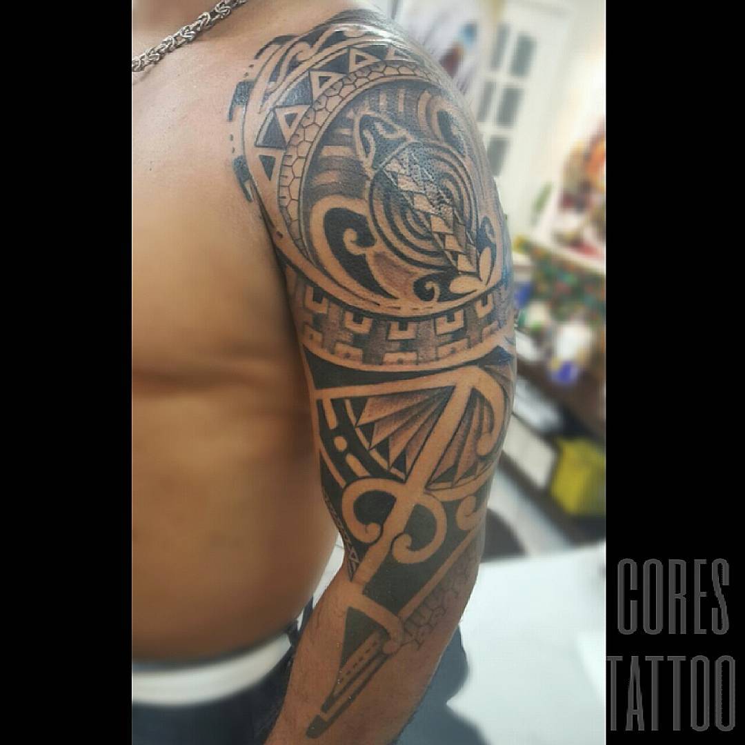 Maori Tattoo Designs Shoulder by Cores Tattoo