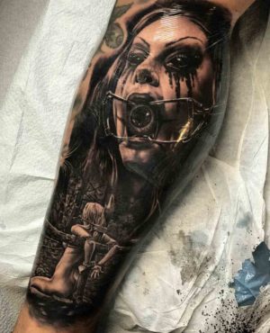 Creepy Horror Tattoo - Best Tattoo Ideas Gallery