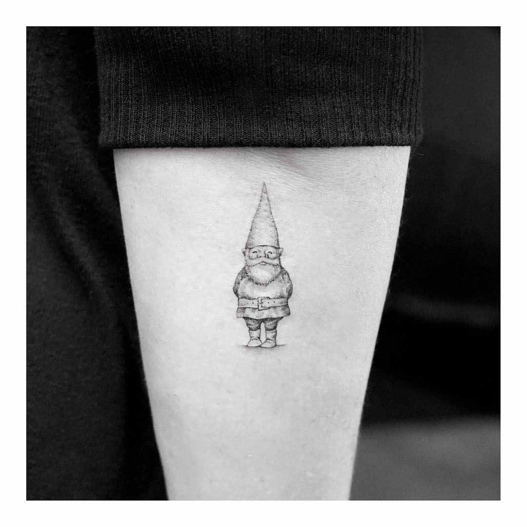 small gnome tattoo