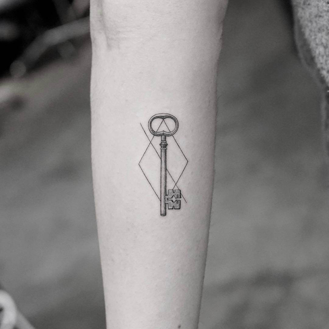 arm tattoo key for her