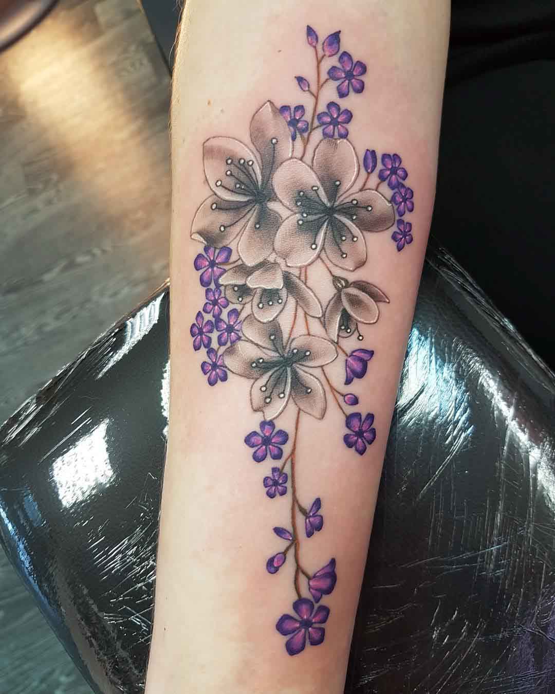 arm tattoo dlowers