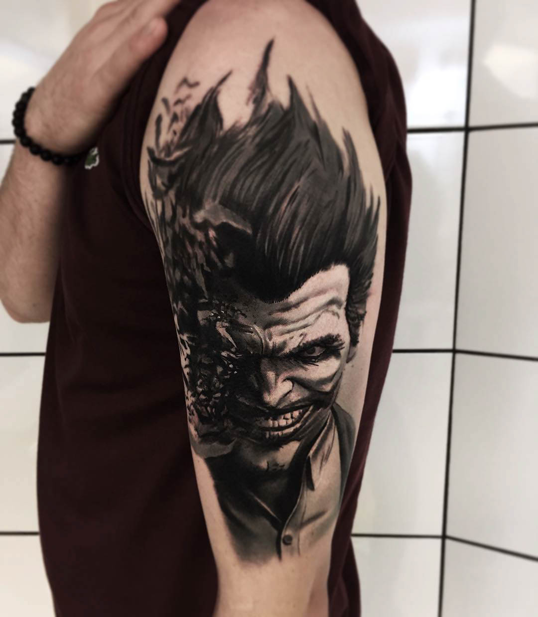 shoulder tattoo Joker