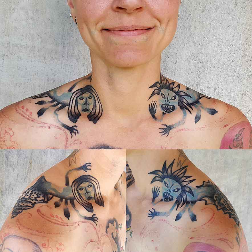 Bards tattoo | Behind ear tattoo, Simplistic tattoos, Ear tattoo