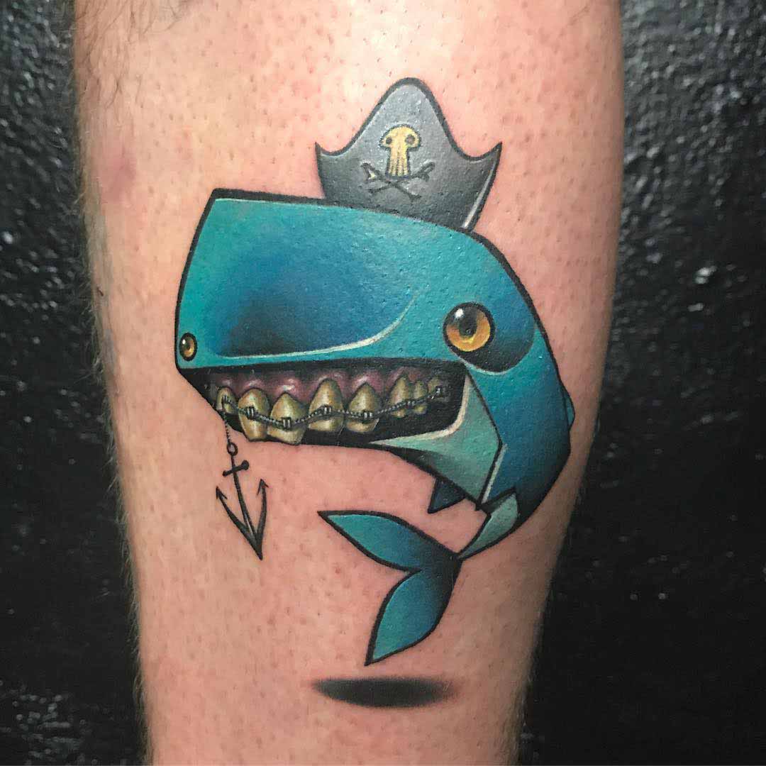 cute Moby Dick tattoo