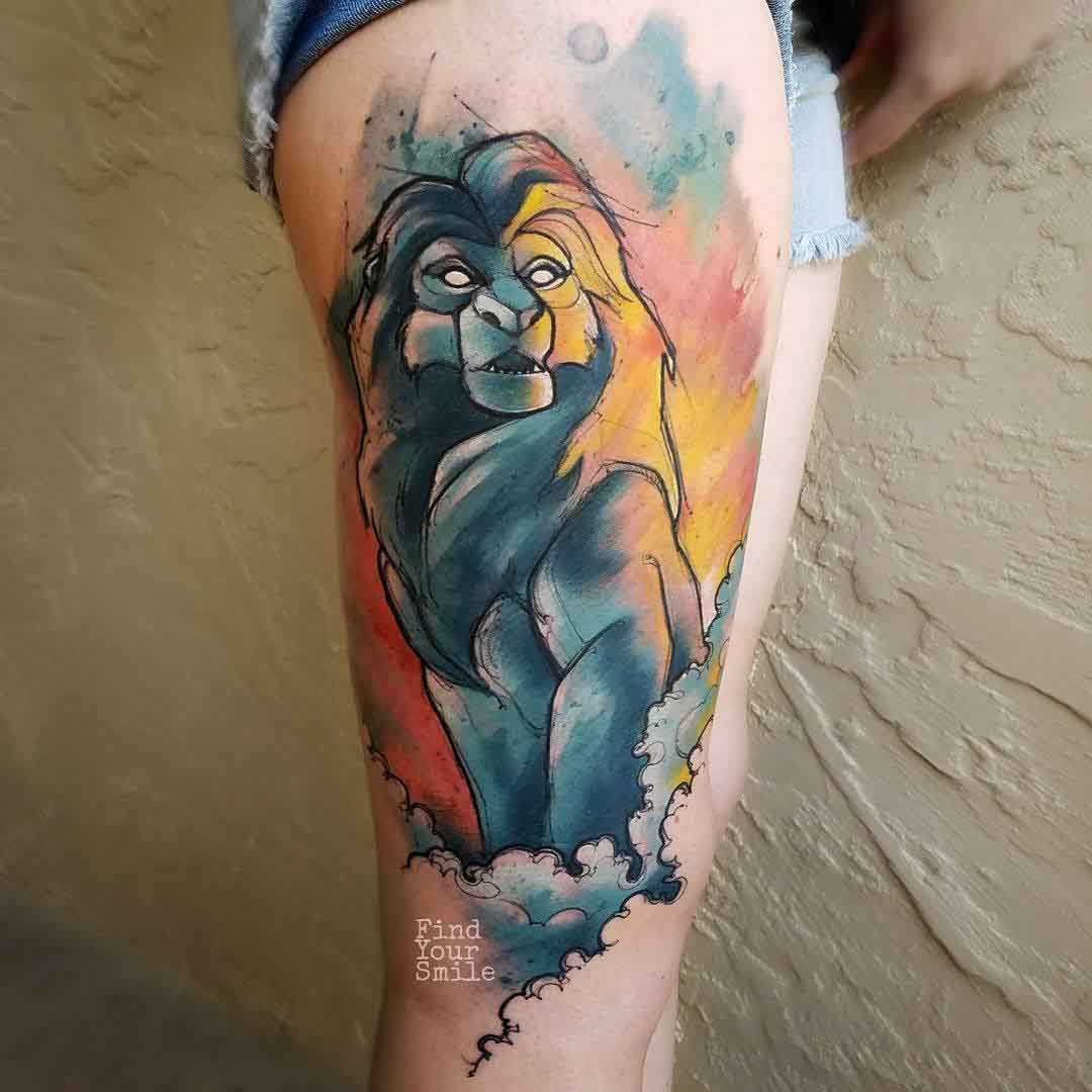 lion king tattoo mufasa