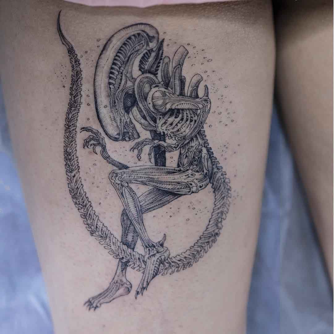 alien tattoo xenomorph