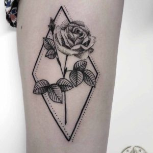 Dotwork Rose Tattoo - Best Tattoo Ideas Gallery