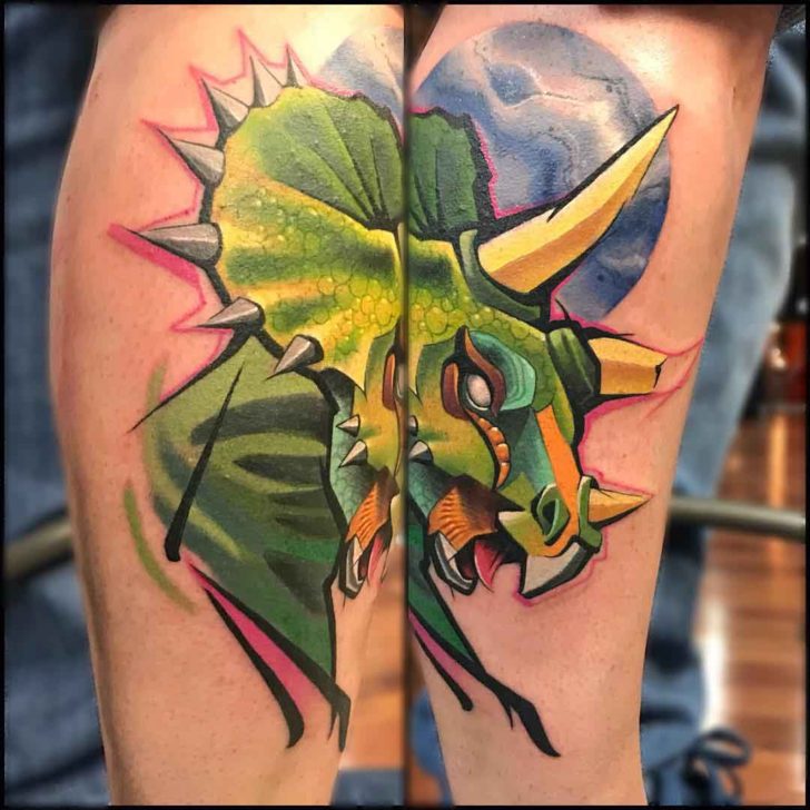 New School Tattoo Triceratops Best Tattoo Ideas Gallery