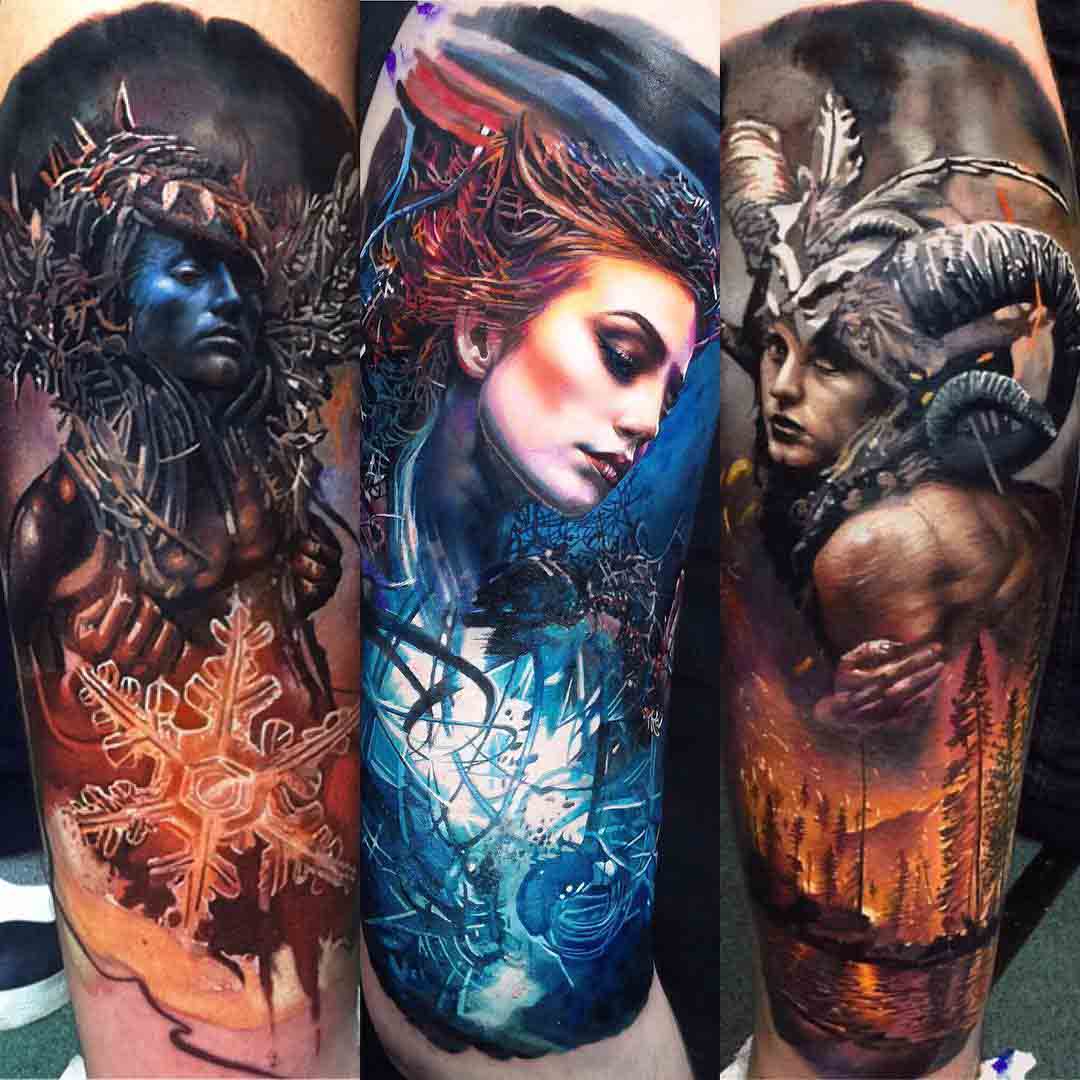 photo art inspired tattoos
