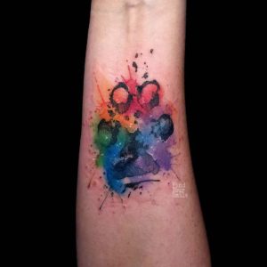 Dog Paw Tattoo Watercolor - Best Tattoo Ideas Gallery