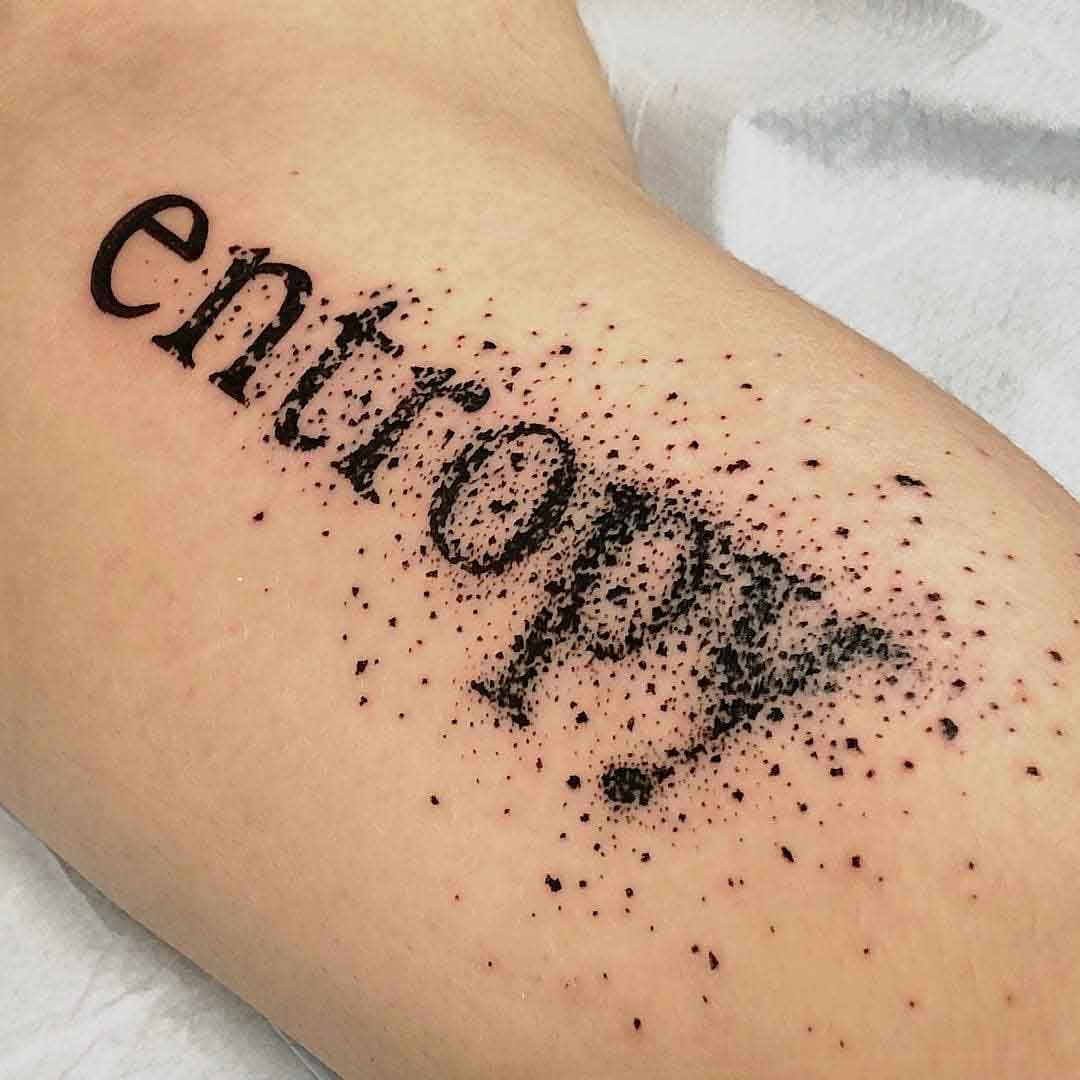 Entropy symbol tattoo