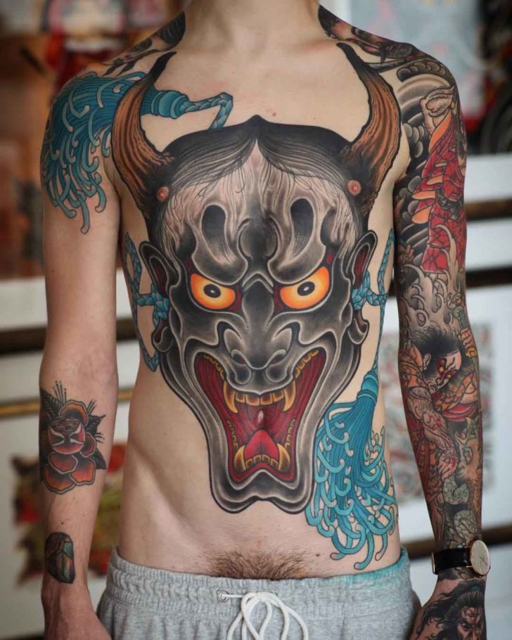 Full Body Tattoo Hannya Mask | Best Tattoo Ideas Gallery