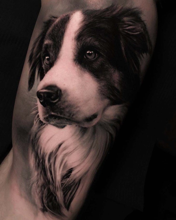 Realistic Dog Portrait Tattoo Best Tattoo Ideas Gallery