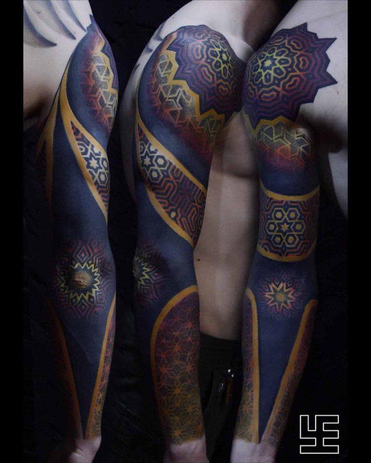 Full Arm Sleeve Tattoos - Full Arm Sleeve Tattoos By Sergey Erus 728x910