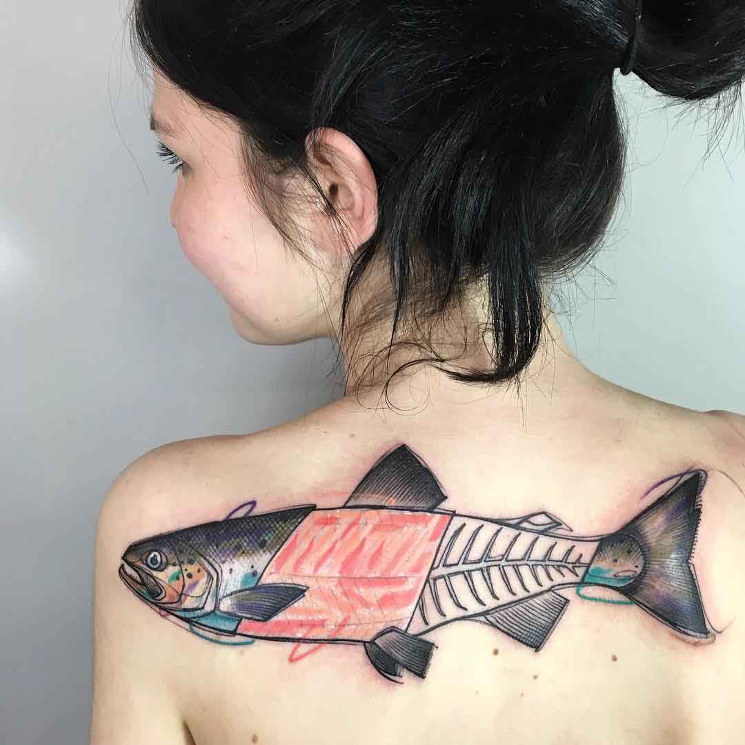 fish tattoo salmon