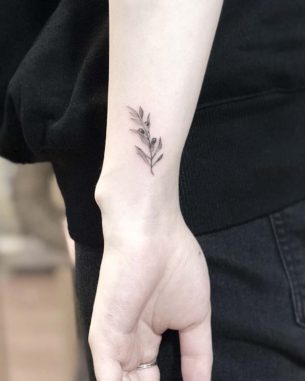 Tiny Olive Branch Tattoo - Best Tattoo Ideas Gallery