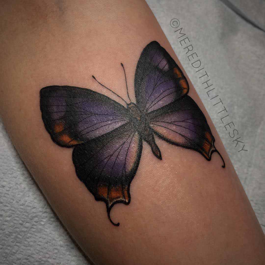 butterfly tattoo on arm