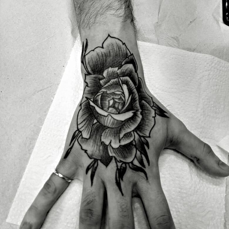 Rose Hand Tattoo - Best Tattoo Ideas Gallery