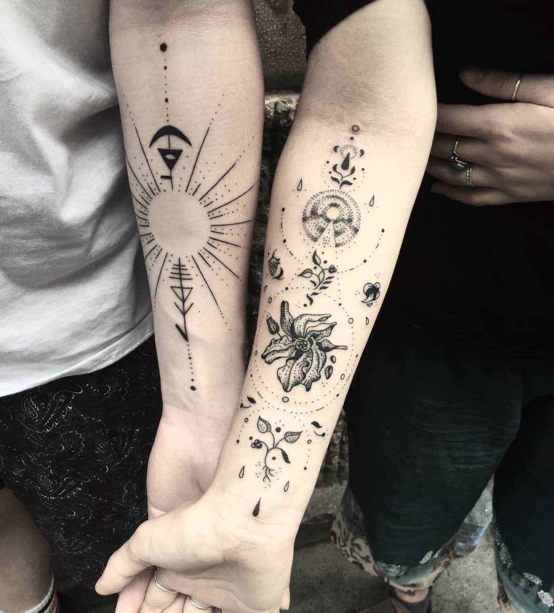 Some couples tattoos I did today Thanks for looking ! #couplestattoo  #freathertattoo #anchortattoo #nautical #nauticaltattoo #staugusti... |  Instagram