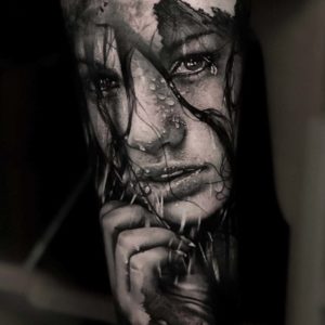 Wet Portrait Tattoo - Best Tattoo Ideas Gallery