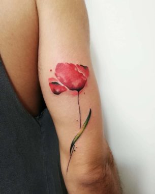 Back Arm Tattoo Poppy - Best Tattoo Ideas Gallery