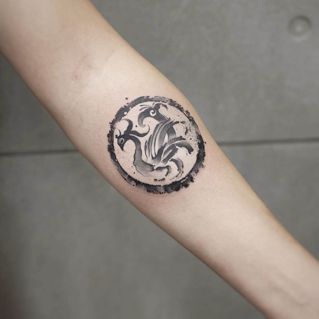 arm tattoo chinese symbol