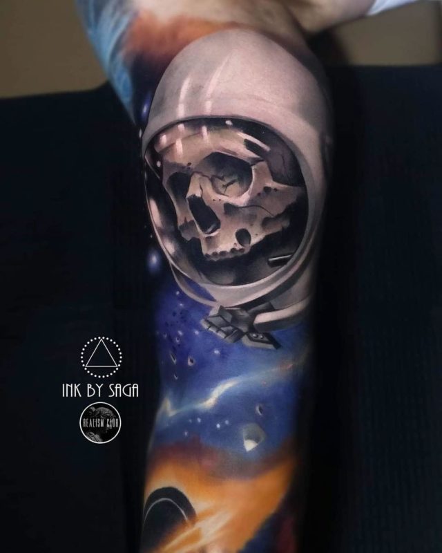 Space Skull Tattoo - Best Tattoo Ideas Gallery