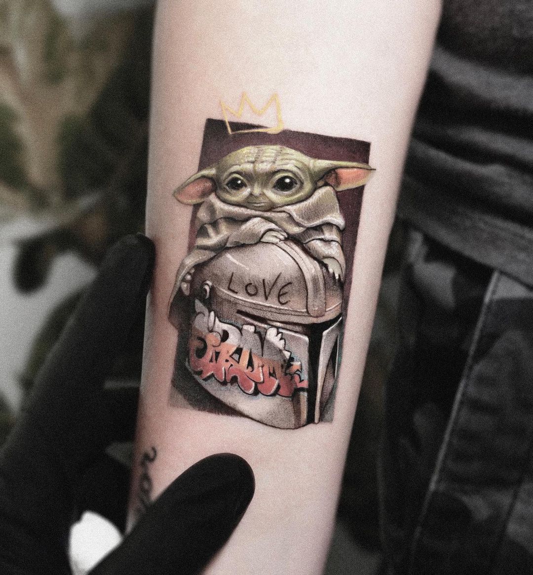 Baby Yoda Tattoo Mandalorian - Best Tattoo Ideas Gallery