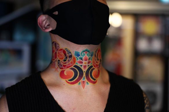 Neck Tattoo Designs for Men  Mens Neck Tattoo Ideas