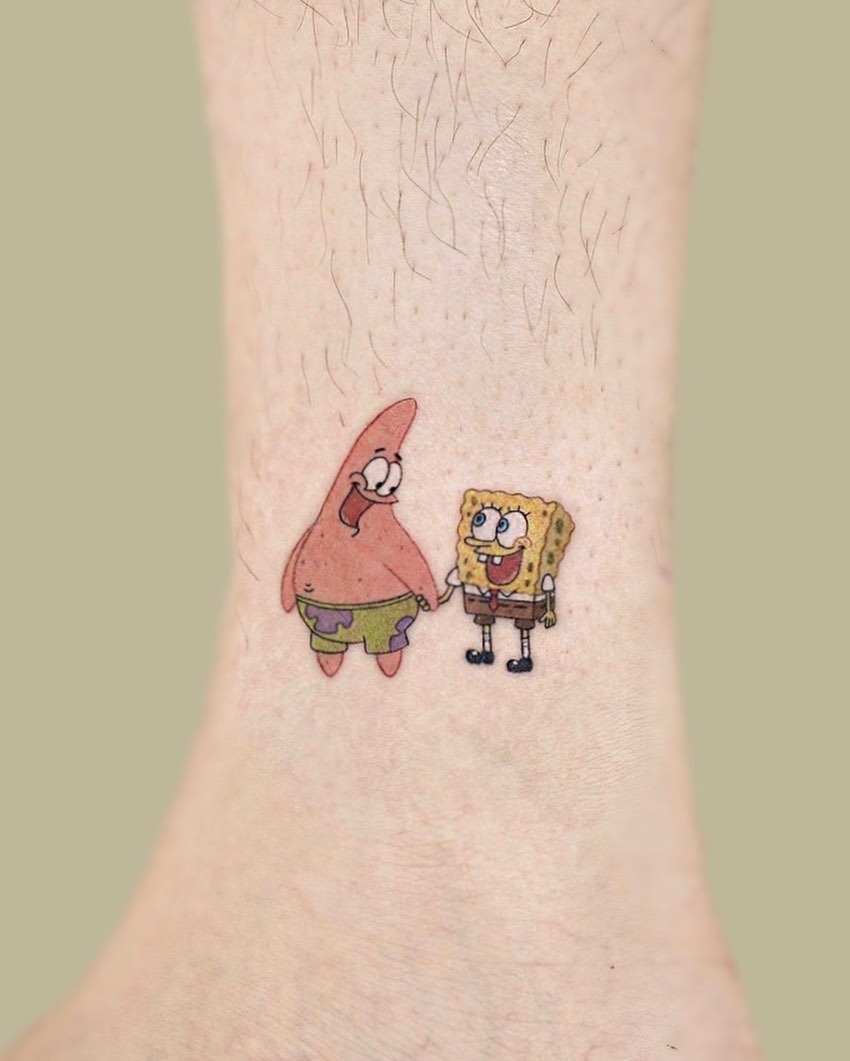 100 Spectacular SpongeBob SquarePants Tattoos