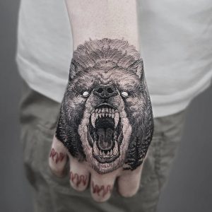 Bear Hand Tattoo - Best Tattoo Ideas Gallery