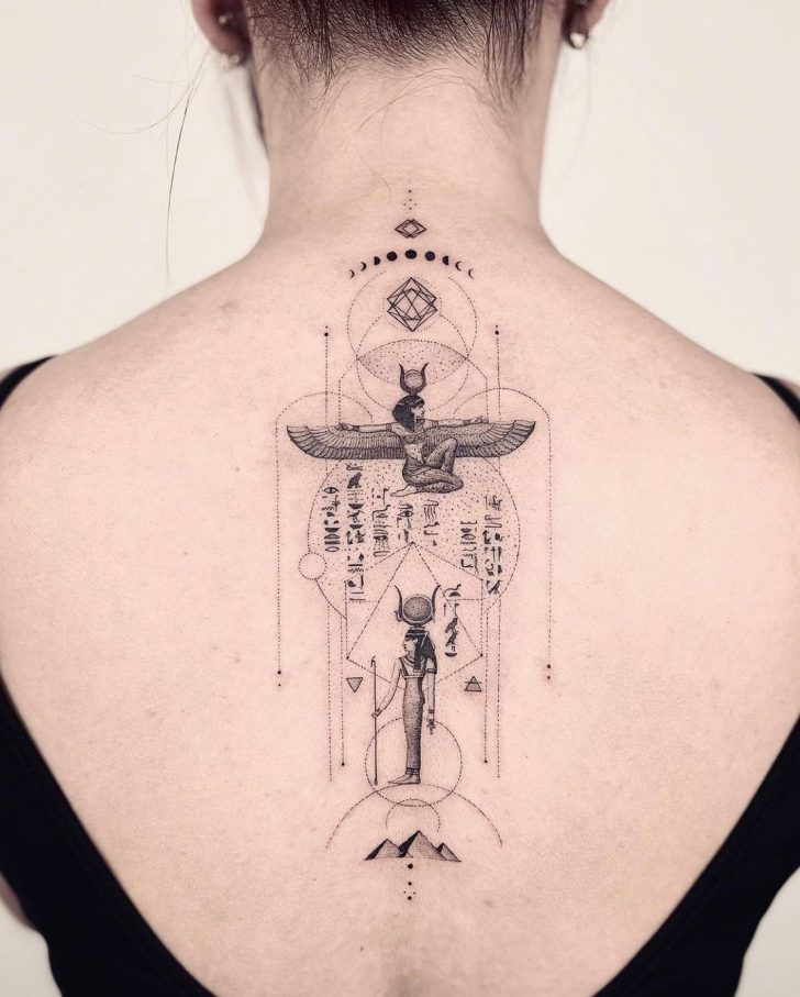 Rá, the god of Egypt tattoo idea | TattoosAI