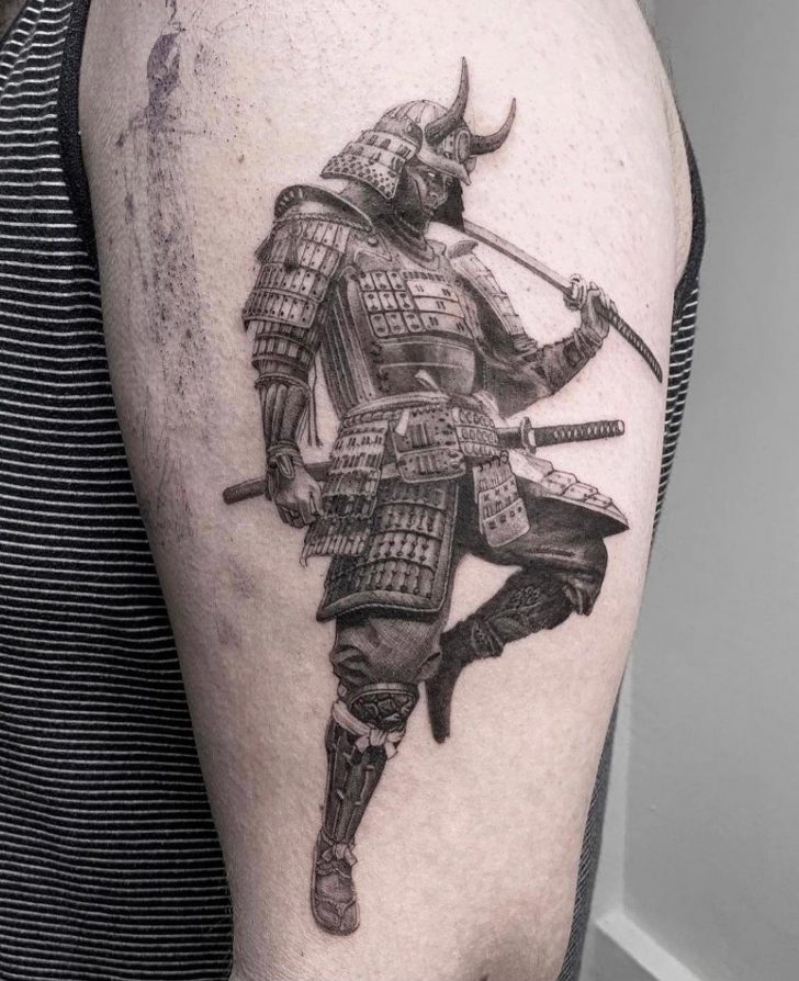 Samurai Tattoo on Shoulder - Best Tattoo Ideas Gallery