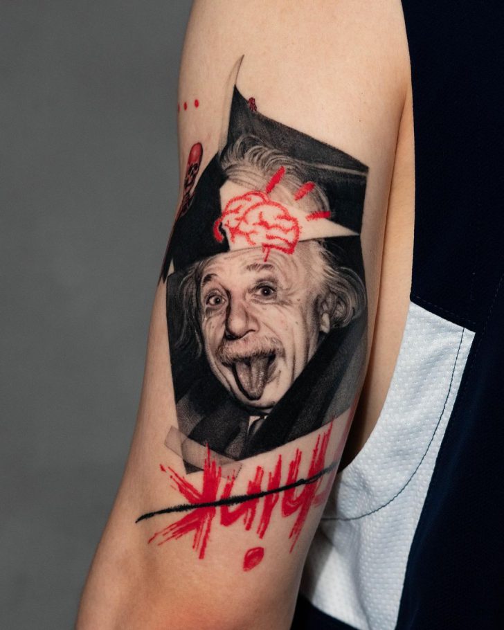 Trashpolka Tattoo Einstein - Best Tattoo Ideas Gallery